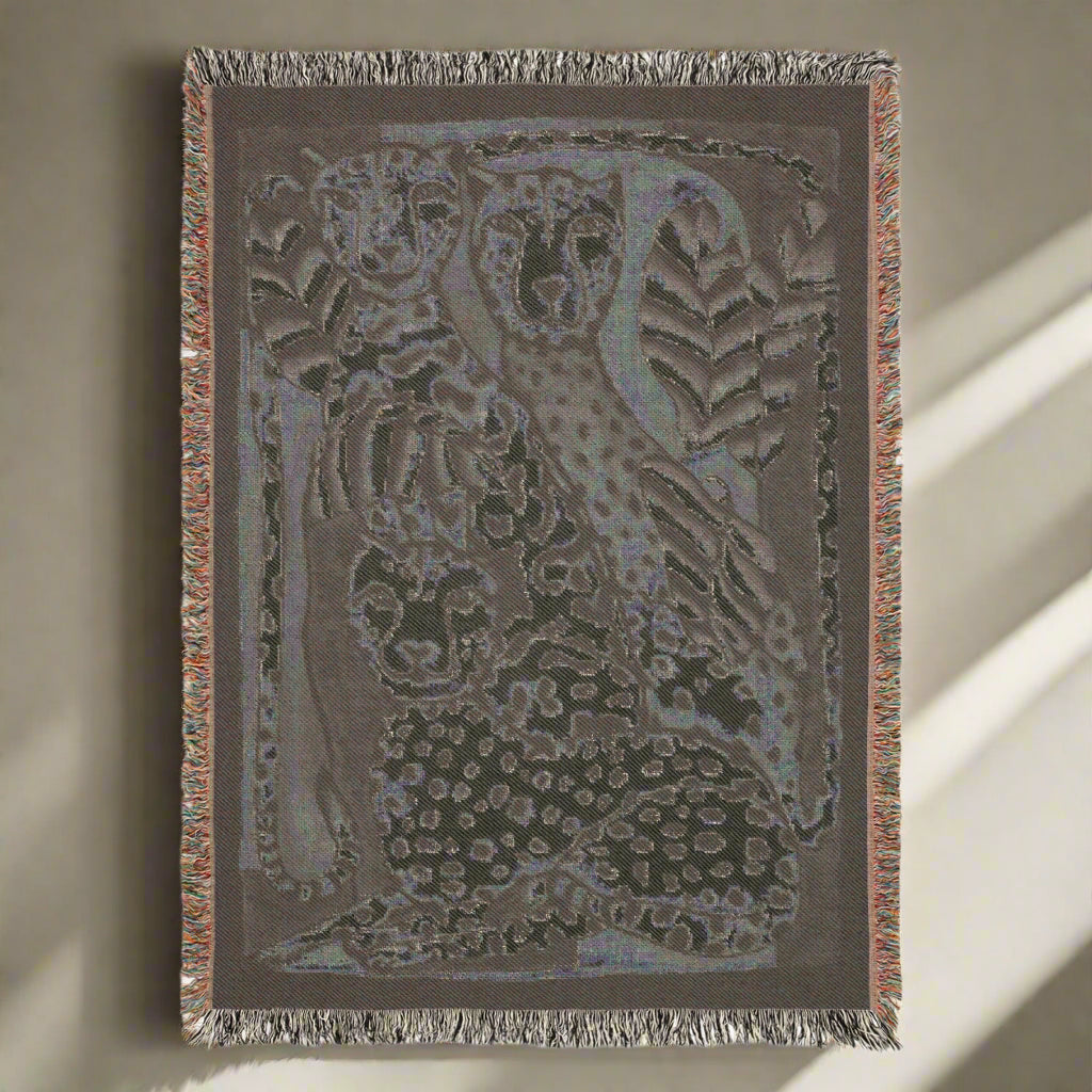 Leopard Phoebe Jaquard Blanket