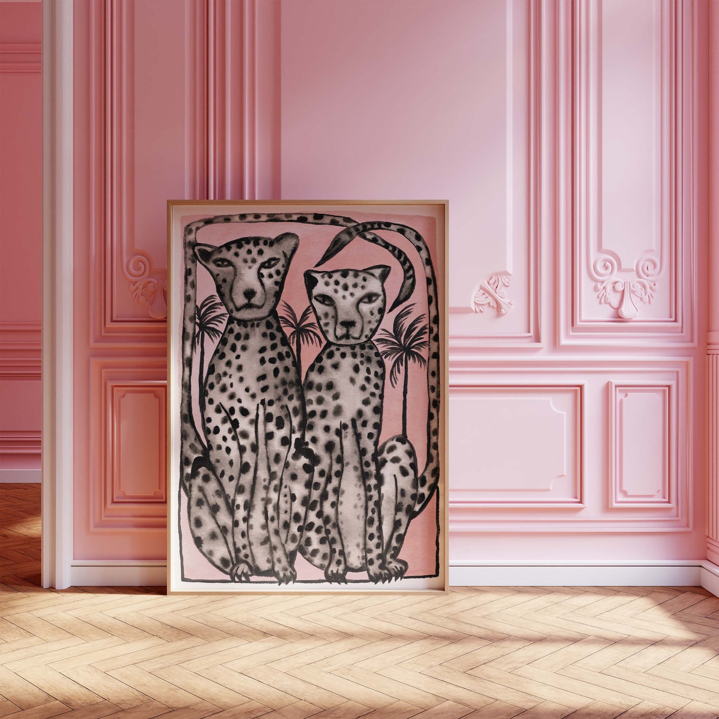Leopard Leda Art Print